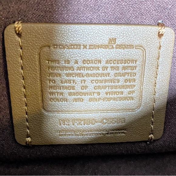 Authentic Coach X Jean Michel Basquiat kleo crossbody purse - Picture 4 of 6